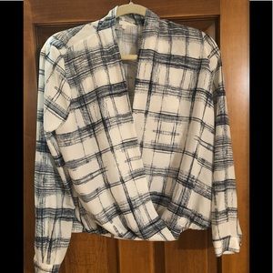 Barney’s blue checkered blouse